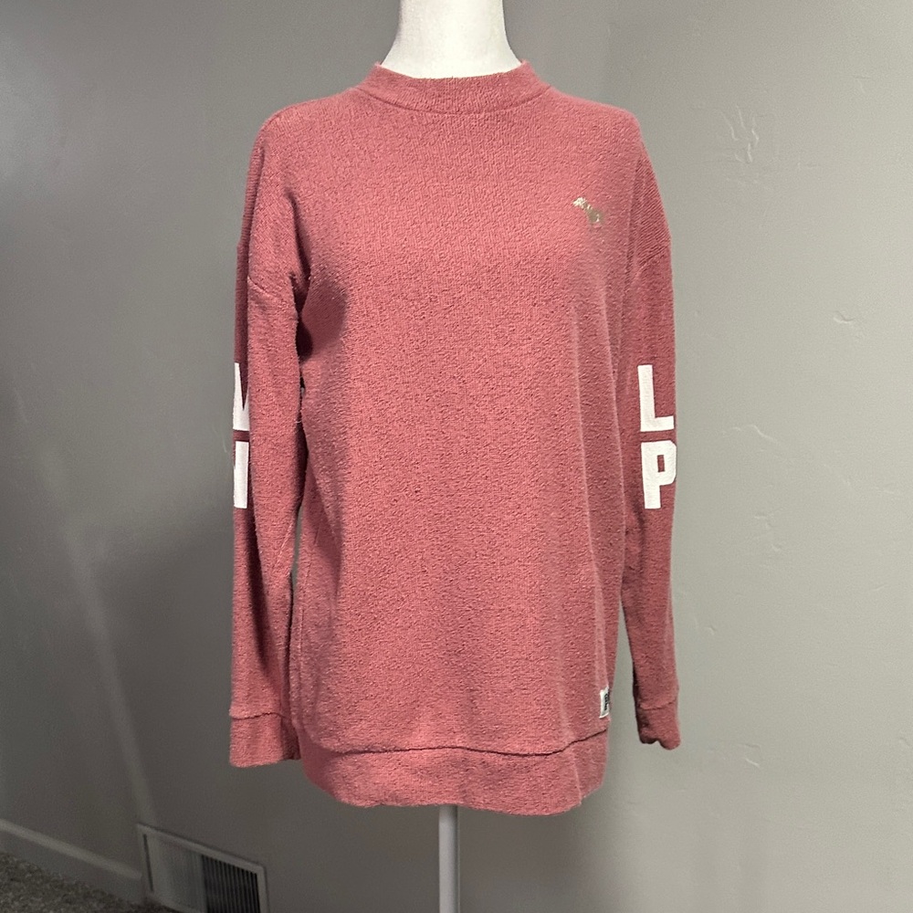 PINK Victoria's Secret Pink Sweatshirt Terry Cloth Like Material
